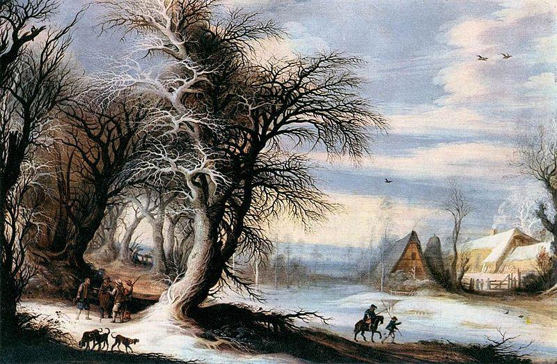 Gijsbrecht Leytens Winter Landscape France oil painting art